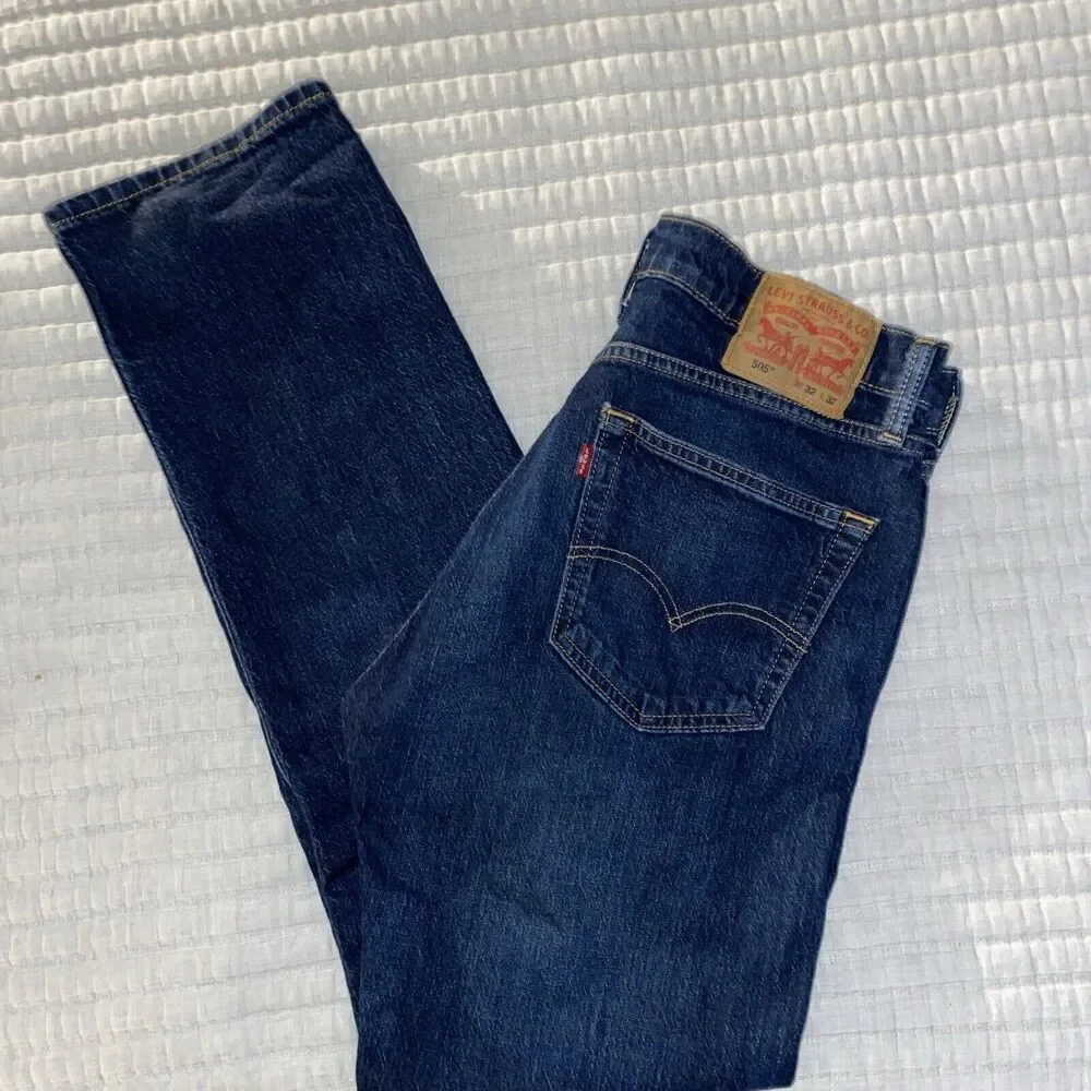 Levis 505 Regular Fit Jeans, Size 32 x 32 - Red Tag - Picture 7 of 7